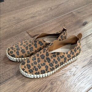 Ilse Jacobsen Brown Leopard Print Flats
